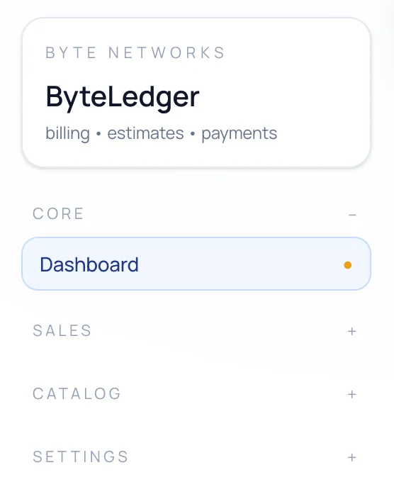 Byte Ledger screenshot 1